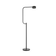 Markslöjd LED-golvlampa Hugo, svart, järn, höjd 130 cm, dimbar.