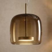 Vistosi Pendellampa Jube SP 1 P av glas, brunt