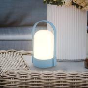 Briloner LED-batteridriven bordslampa ASA, duvblå, höjd 15,5 cm, IP44