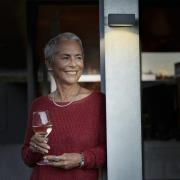 OSRAM solcellsvägglampa ENDURA STYLE DOWN, grå, sensor, IP65