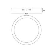 Philips Slim Surface 2.700K rund 21cm vit