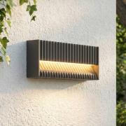 Lucande LED-utomhusvägglampa Tavion, 25 cm, antracit, IP65