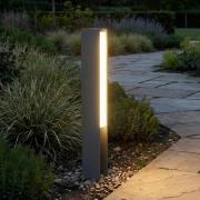 Lucande LED-sockellampa Teerk, höjd 50 cm, antracit, IP65