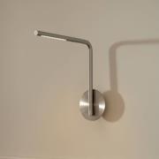 UMAGE LED-vägglampa Omni Pivot, stålfärgad, dimbar