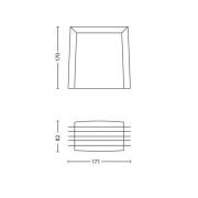 Philips myGarden Shades utomhusvägglampa E27 grå