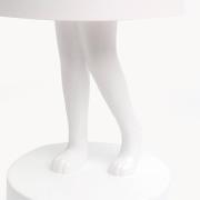 Kare LED-batteridriven bordslampa Animal Rabbit, vit, IP44, 29 cm