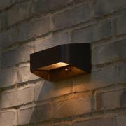 Nordlux LED-solcellsdriven LED-utomhusvägglampa Marcellio, svart, sens...