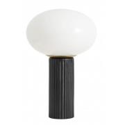 Nordal - OPAL glass table lamp w/black base