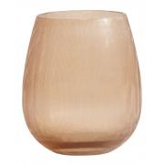 Nordal - T-light candleholder, peach, fine lines