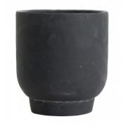 Nordal - IVON cement pot, L, black