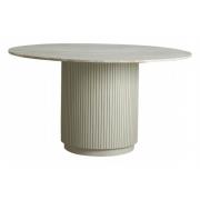 Nordal - ERIE round dining table white marble top