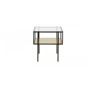 Nordal - PARANA coffee table, S, golden/clear