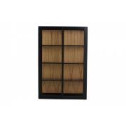 Nordal - BEI wall cabinet, sliding doors, black