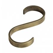 Nordal - S-hook, flat, brass finish