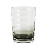 Nordal - JOG drinking glass, clear/black