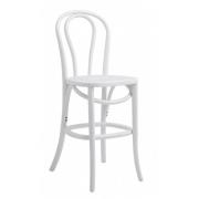 Nordal - BISTRO bar chair, shiny white
