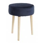 Nordal - Stool, navy, velvet