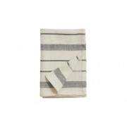 Nordal - LYNX tea towel, off white/black stripes