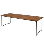 Grythyttan Stålmöbler, Matbord B31 230 Obehandlad teak / svart stativ