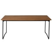 Grythyttan Stålmöbler, Bord B31 170 Obehandlad teak / svart stativ