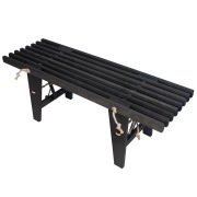 Hillerstorp, D-bench Bänk 120 cm Svartoljad al