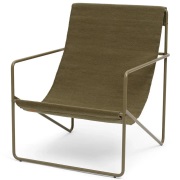 Ferm Living, Desert Lounge Fåtölj Olive/Olive