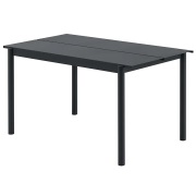 Muuto, Linear Steel Matbord 140X75 cm Anthracite Black