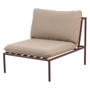 Brafab, Collier mittdel  Zin red / Teddy beige