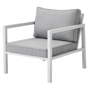 Brafab, Belfort fåtölj   inkl dynor vit / Peral Grey