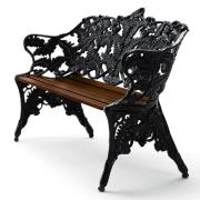 Byarums Bruk, Classic soffa gavlar: svart / virke: oljad mahogny