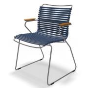 Houe, Click karmstol mörkblå aluminium