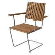 Grythyttan Stålmöbler, Bovik fåtölj teak / galv