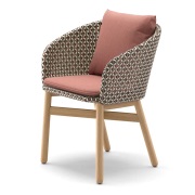 Dedon, Mbrace karmstol med teak AW6 teak 0205 chestnut 0151