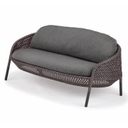 Dedon, AHNDA 2-sits soffa ABR vulcano 0305 graphite 0108
