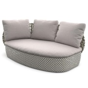 Dedon, MDEAR höger hörnmodul DG9 pepper bold 0113 pepper touch 0238