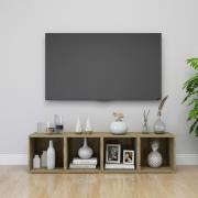 vidaXL TV-bänk 4 st sonoma-ek 37x35x37 cm konstruerat trä