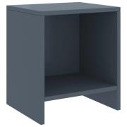 vidaXL Sängbord ljusgrå 35x30x40 cm massiv furu