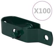 vidaXL Trådspännare 100 st 90 mm stål grön