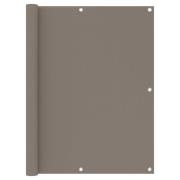 vidaXL Balkongskärm taupe 120x500 cm oxfordtyg