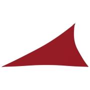 vidaXL Solsegel oxfordtyg trekantigt 4x5x6,4 m röd