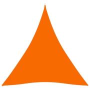 vidaXL Solsegel oxfordtyg trekantigt 4x4x4 m orange