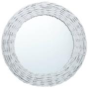 vidaXL Spegel vit 60 cm korgmaterial