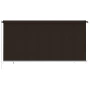 vidaXL Rullgardin utomhus 300x140 cm brun HDPE