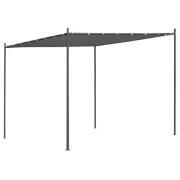 vidaXL Paviljong med snedtak 300x300x257 cm antracit 180 g/m²