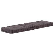 vidaXL Dyna till pallsoffa bomull 120x40x7 cm antracit