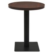 vidaXL Bistrobord mörk ask 60 cm MDF och stål