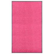 vidaXL Dörrmatta tvättbar rosa 90x150 cm