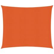 vidaXL Solsegel 160 g/m² orange 2,5x2,5 m HDPE