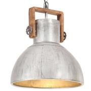 vidaXL Hänglampa industriell vintage 25 W silver rund 40 cm E27