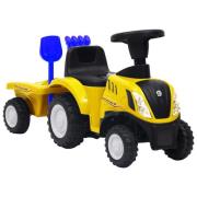 vidaXL Barntraktor New Holland gul